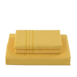 Factory Wholesale Embroidery Customized Size Bed Sheet Set