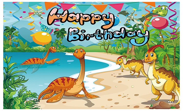 Dinosaur Theme Birthday Banners Party Background Photo Backdrop Happy  Birthday Children Party Decoration Supplies - Buy Wholesale Happy Dinosaur  Theme Birthday Party Decorations Backdrop Indoor Outdoor,1st Birthday Party  Wall Decorations Hanging Banner