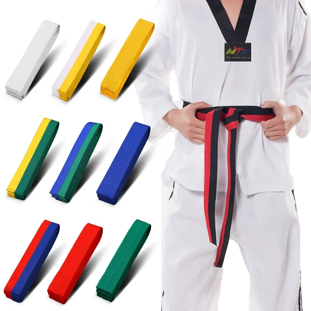 Taekwondo Colored Ranking Belts Cotton Martial Arts Judo Karate TKD Aikido  Uniform Belt Kids Adult, image size:1001x1001