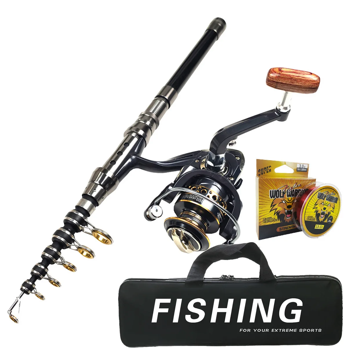 bulk fishing rods and reels 6' Medium Action 2 Piece Fiberglass/Graphite Spinning Rod 3000 Spinning Reel Package piece ReacTech RT Fusion Spincast Combo | Berkley