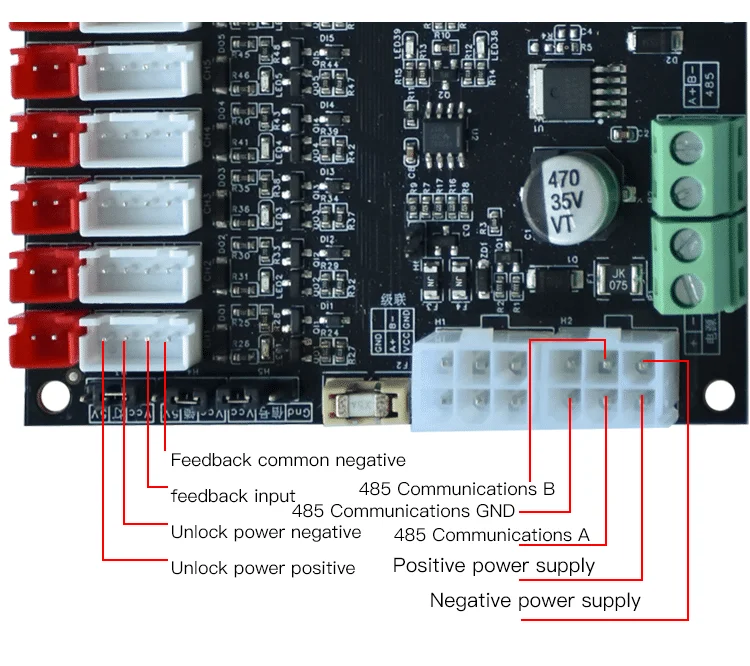 Smart Locker Control Board 12 18 25 CH  Board Controller for Smart Parcel Vending Machine PCBA Product Category