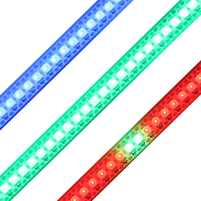 High Quality Ws2812b Led Strip 5v Rgb Light Tape 30 60 72 96 144 Ip20 ...