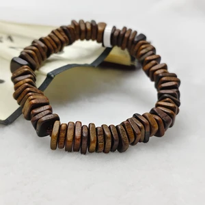 Incense Bracelet Irregular Beads Natural Shape Wood Chips Versatile Style Aromatherapy Meditation Wooden Pearl Bracelet