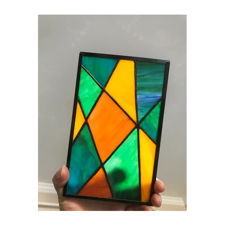 Colored Customized Pattern Stained Glass for Door Window