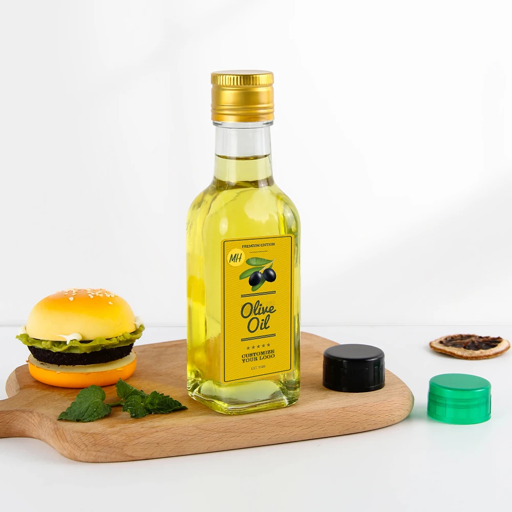 Food Grade Olive Oil Packaging 250ml 500ml 750ml 1000ml Empty Square