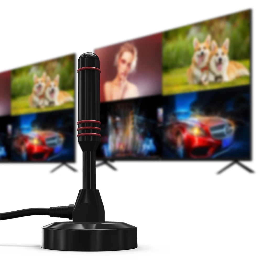 Outdoor Socket Circular hd Switch Rotating Wave Max Transmitter Best Buy Uhf Vhf External Indoor Digital Tv Antenna for Smart