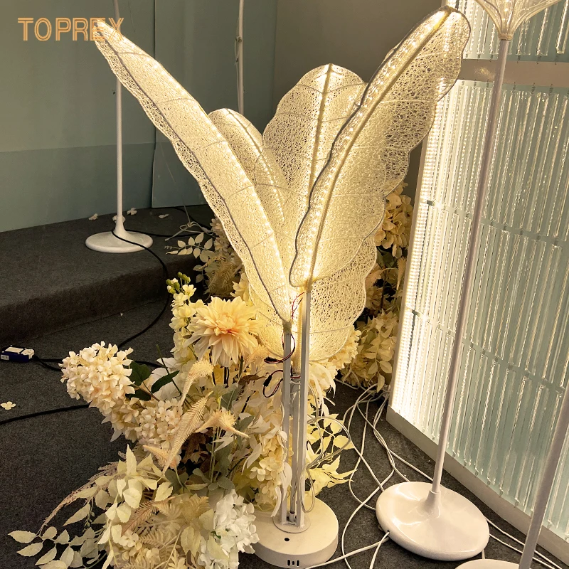 5M White & Yellow Frangipani Flower Fairy Lights - 30 LED - Wedding Party Decor