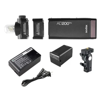 Godox AD200pro 200Ws 2.4G TTL Studio Strobe Flash 1/8000 HSS Outdoor Photography Pocket Flash Light with 2900mAh Lithium Battery product image