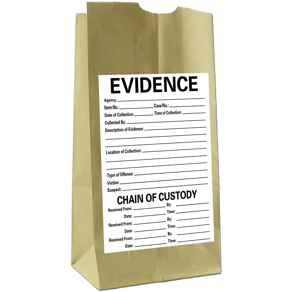 Adhesive Evidence Label Stick on Evidence Stickers Labels Per Pack