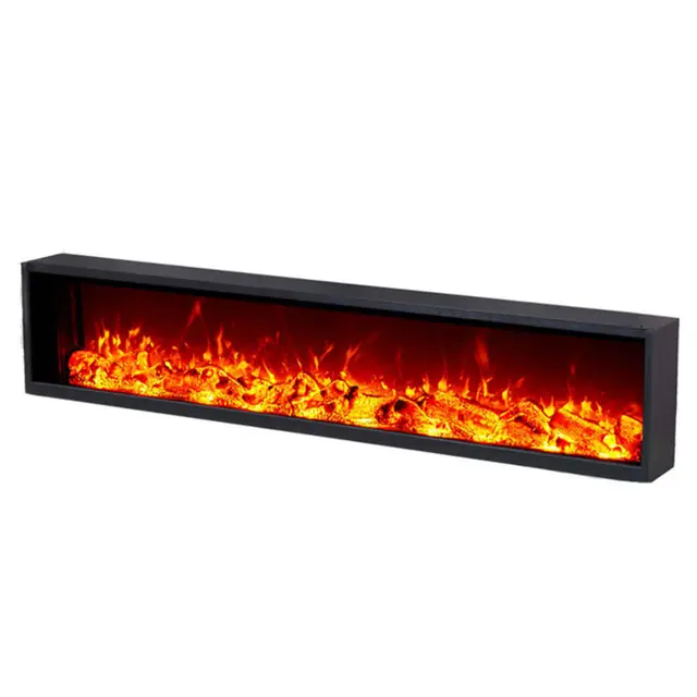 Long 3D Modern Artificial Electric Firewood Lights Bar Home Desktop Scene Layout Fireplace Lights For Decoration