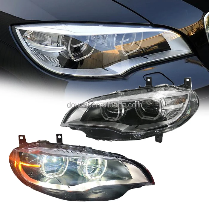 Doucar Bmw Headlights For X5 X6 Series 2008-2014 E71 E72 Led Afs Head ...
