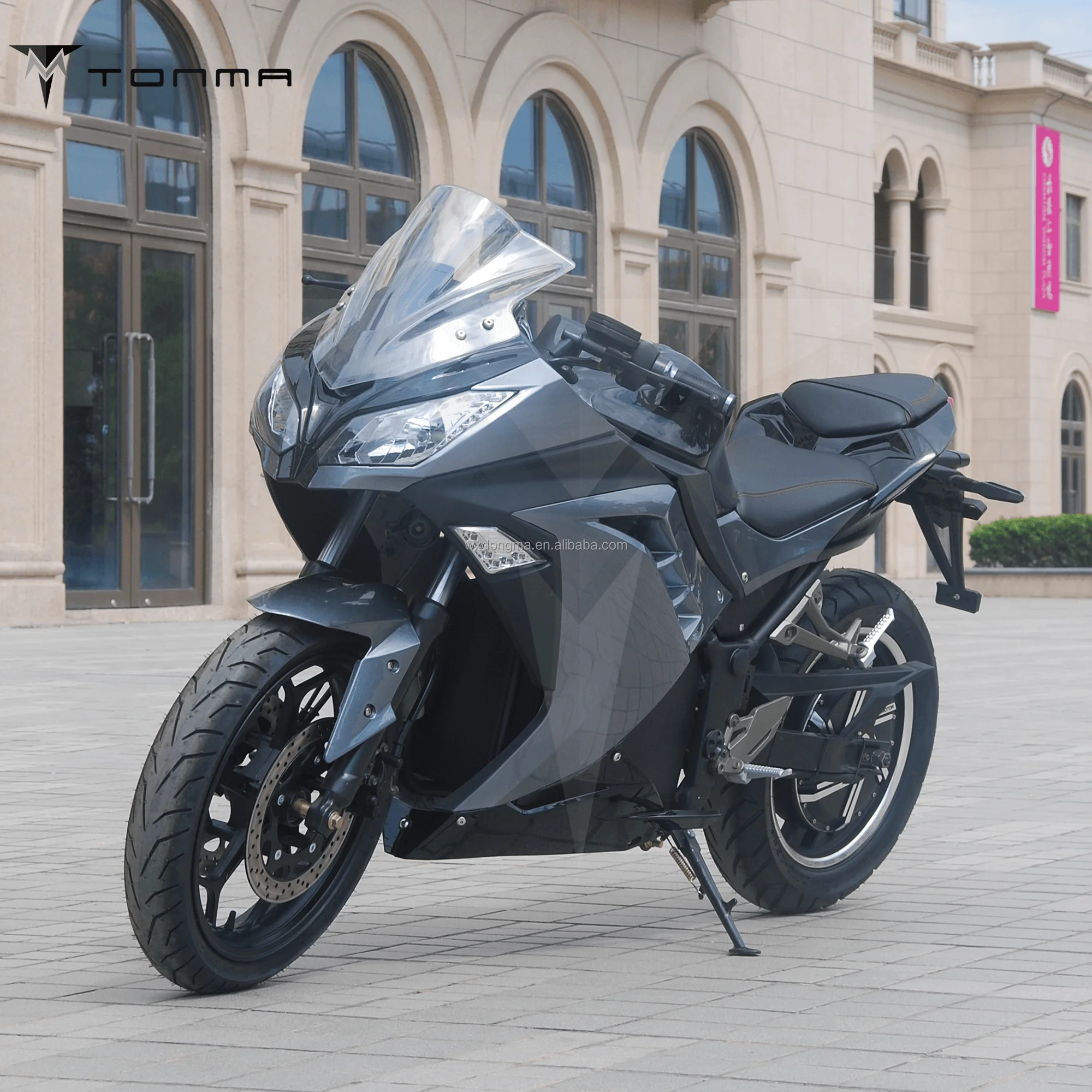 Cool Adult Electric Racing Bike With Double Disk Hub Motor High Performance Motorcycle