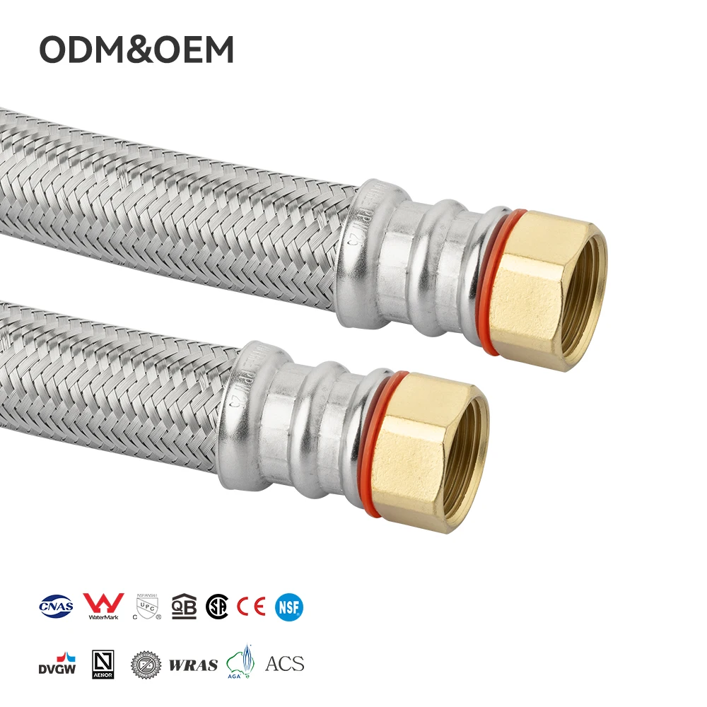 Stoc PPW Geimhrialacha Cistin Leithreas Píobáil Uisce Hose Stainless Steel Braided Seasmhach Ardhcáilíochta Joint Copper Uasáilte Lag