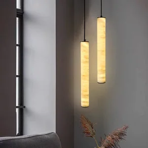 Modern Spanish Marble Chandelier 3000K Nordic Style Copper Material Bedside Feature for Home Living Room Bedroom Restaurant Bar