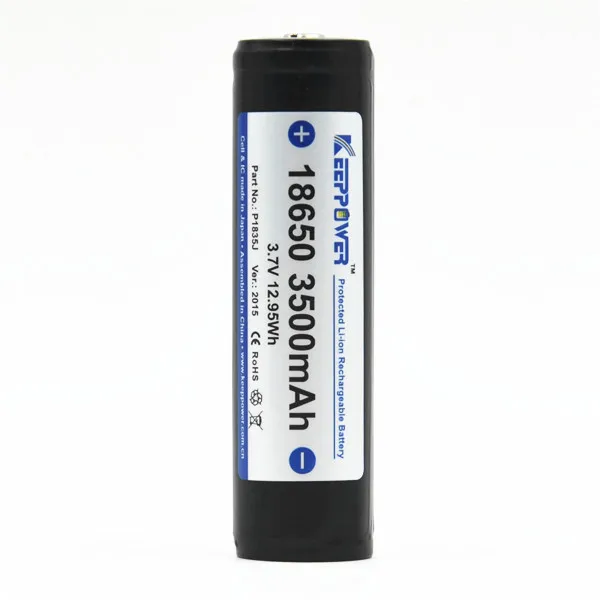 Keeppower Protected 18650 3500mAh High Capacity Li-ion