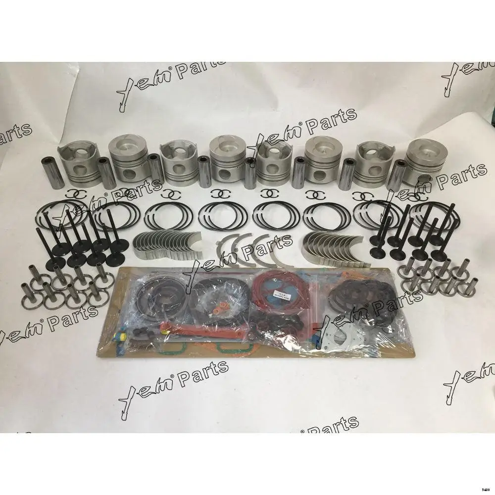 China Originally Produced Overhaul Kit With Cylinder Gaskets Set Piston Rings Bearings Valves For Nissan RD8