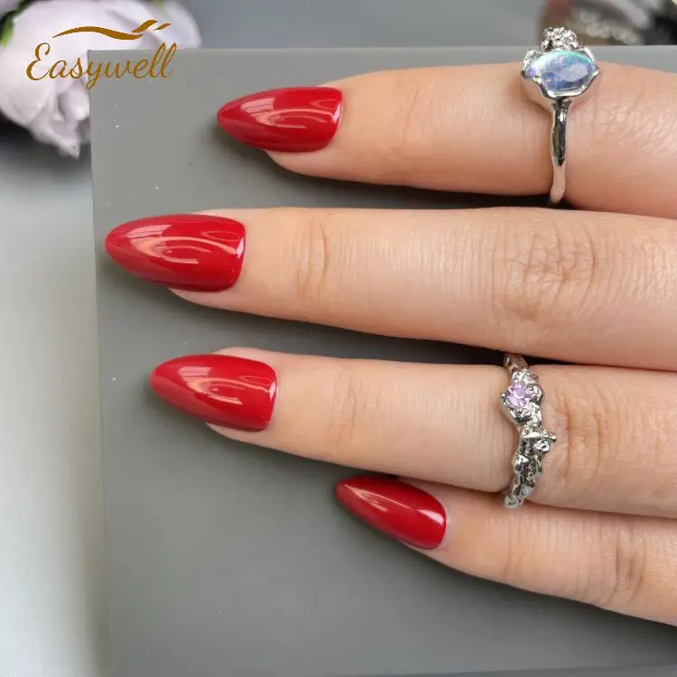 Uñas Postizas Personalizadas Para Fiestas Y Citas,Manicura Francesa Con  Diseño De Uñas Ovaladas - Buy Francés Consejos Oval Artificial Uñas,Medio  Formas Ovaladas Uñas Prensa Complementos De Diseño De Uñas,Venta Al Por  Mayor