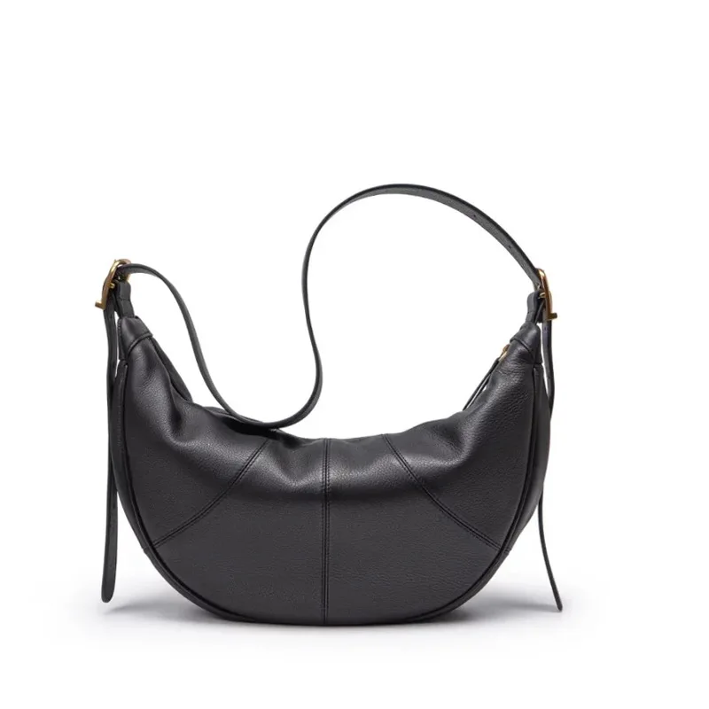 Sac à Main Femme En Cuir Véritable - Design Demi-lune (half Moon), Bandoulière Ou épaule, Neuf Avec étiquettes