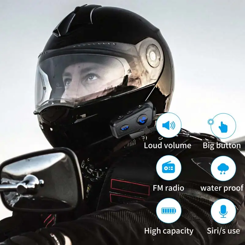 earphones for helmet motorcycle JZAQ Speakers Helmet Bluetooth Headset Headphone Automatic Answer Music Control,120 Hours Playing time High Sound Quality System Ultra Thin Cycling/Skiing/Riding 1200 mAh Battery : Electronics Motorcycle helmet Bluetooth earphones, outdoor