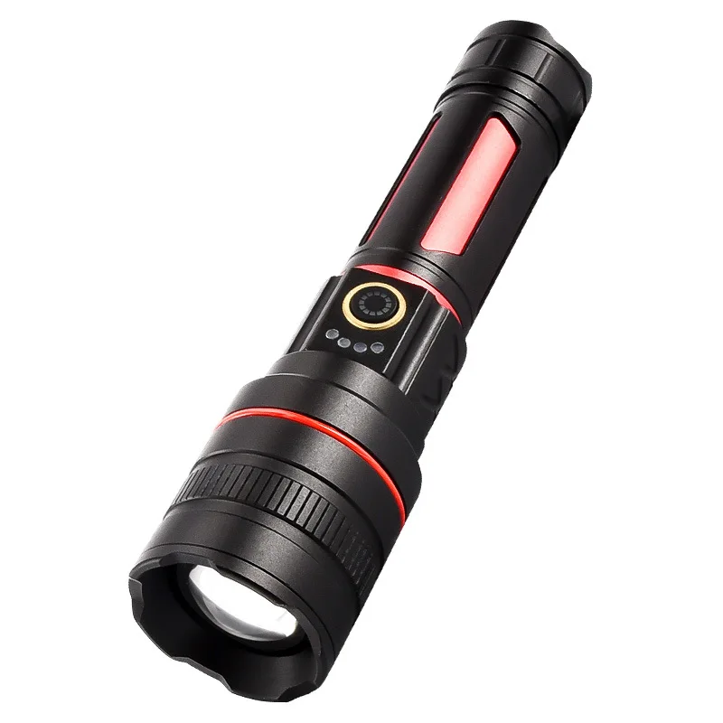TUMPLUS Rechargeable Flashlight - 1500 Lumens, 5000mAh 26650 Battery, Zoomable, IPX6 Waterproof