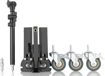 AMBITFUL 61-81cm/21-31.9" Profession Removable Very Sturdy Folding Floor Light Stand and Wheels for Studio Flash LED Light product image
