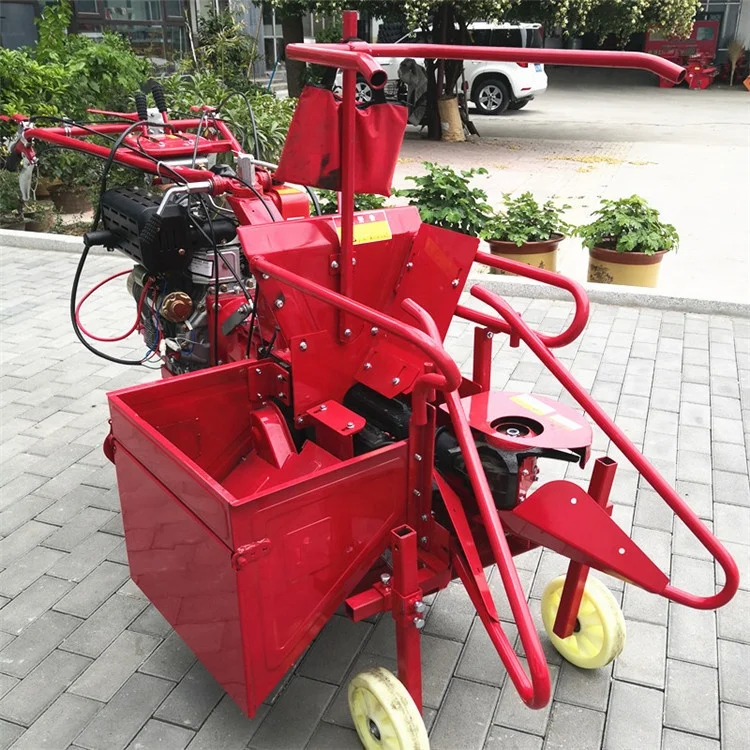 Competitive Price Mini Easy-to-operate Hand Push Self-Propelled Corn Harvester Maize Harvesting Machine