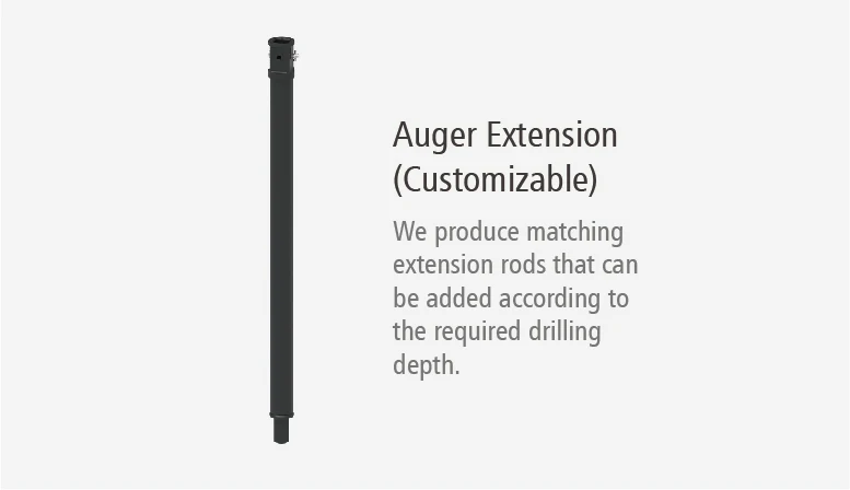 YA18000 Maximum Drilling Depth up to 12 Meters Spiral Type Landscape Construction Earth Drill for Construction Equipment manufacture