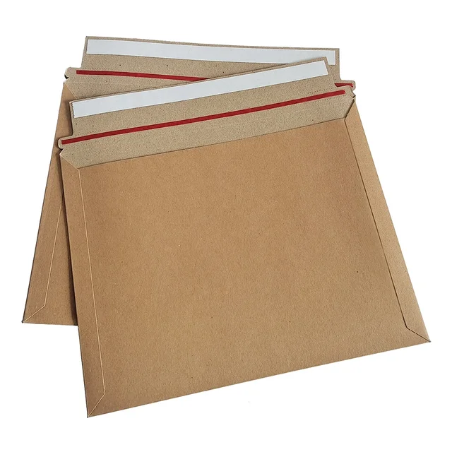 Wholesale Spot goods a4 Self Seal Kraft Paper Mailer Envelopes 100% Recyclable Custom Logo Printed Packaging white Envelope bags