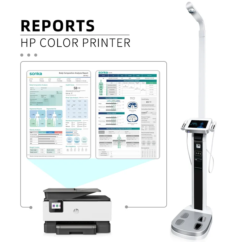 SONKA human body analyzer with printer body fat scale professional body composition analyzer