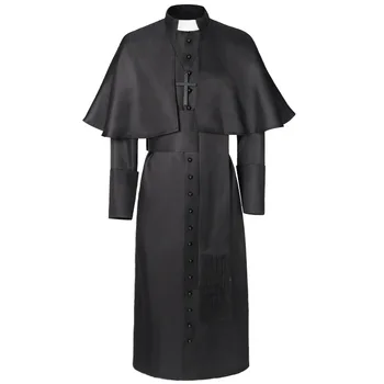 中世纪牧师服装天主教堂宗教罗马苏坦教皇牧师父亲服装大众传教士长袍神职人员长袍 - Buy 中世纪的长礼服,燕尾服角色扮演服装,成人万圣节 ...