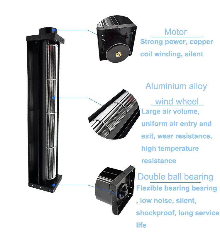 Cross Flow Fan, 65mm, 12v, 24v, Brushless - detail 8
