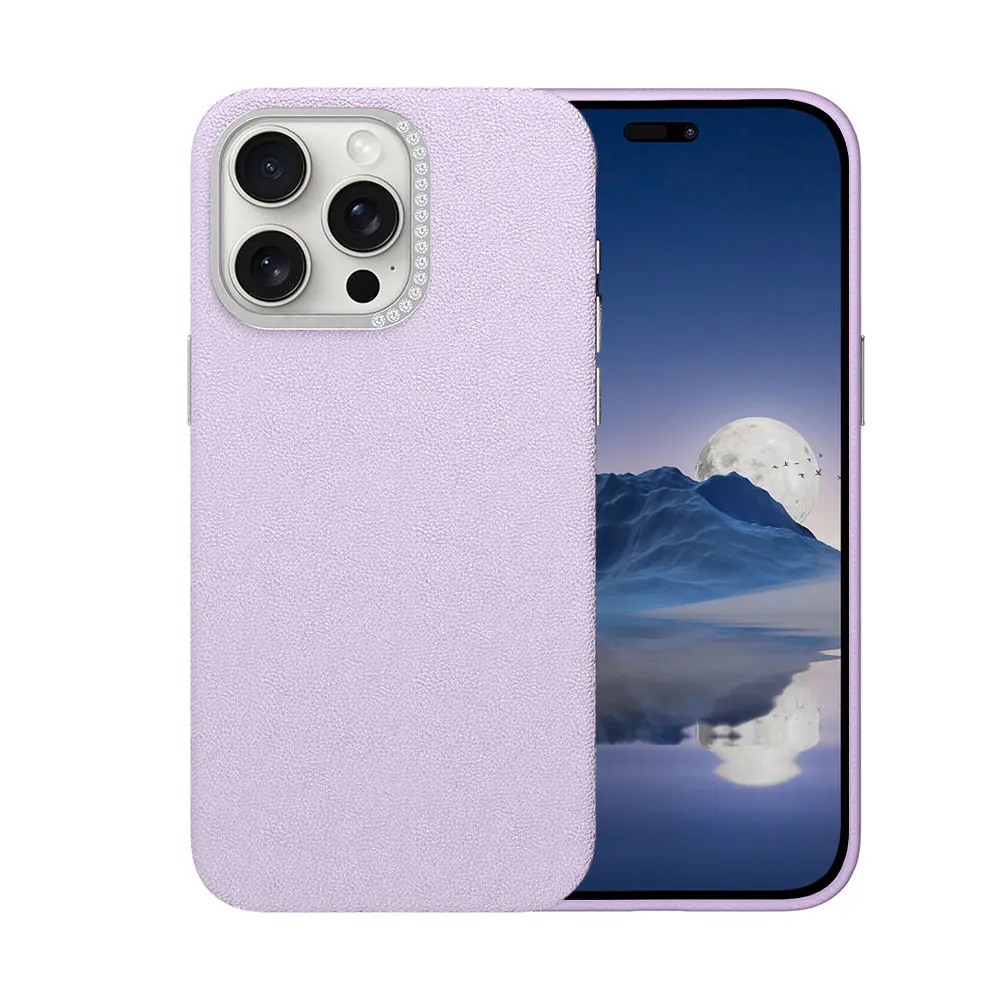 Leather Mobile Phone Cover For Iphone 15 14 13 12 11 Xr Xs Max Pro Plus Simple Case Camera Frame With Diamonds Sjk453 Laudtec details