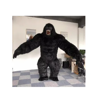 Newest Holiday Walking Mascot Costume Inflatable Moving Kingkong Gorilla Suit Mascot Costumes For Halloween Party