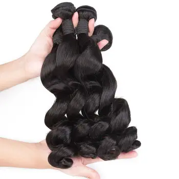 Full End Virgin Cuticle Aligned Human Hair, Double Drawn 100 Human Hair Weave, Virgin Brazilian 100% Human Hair Extension