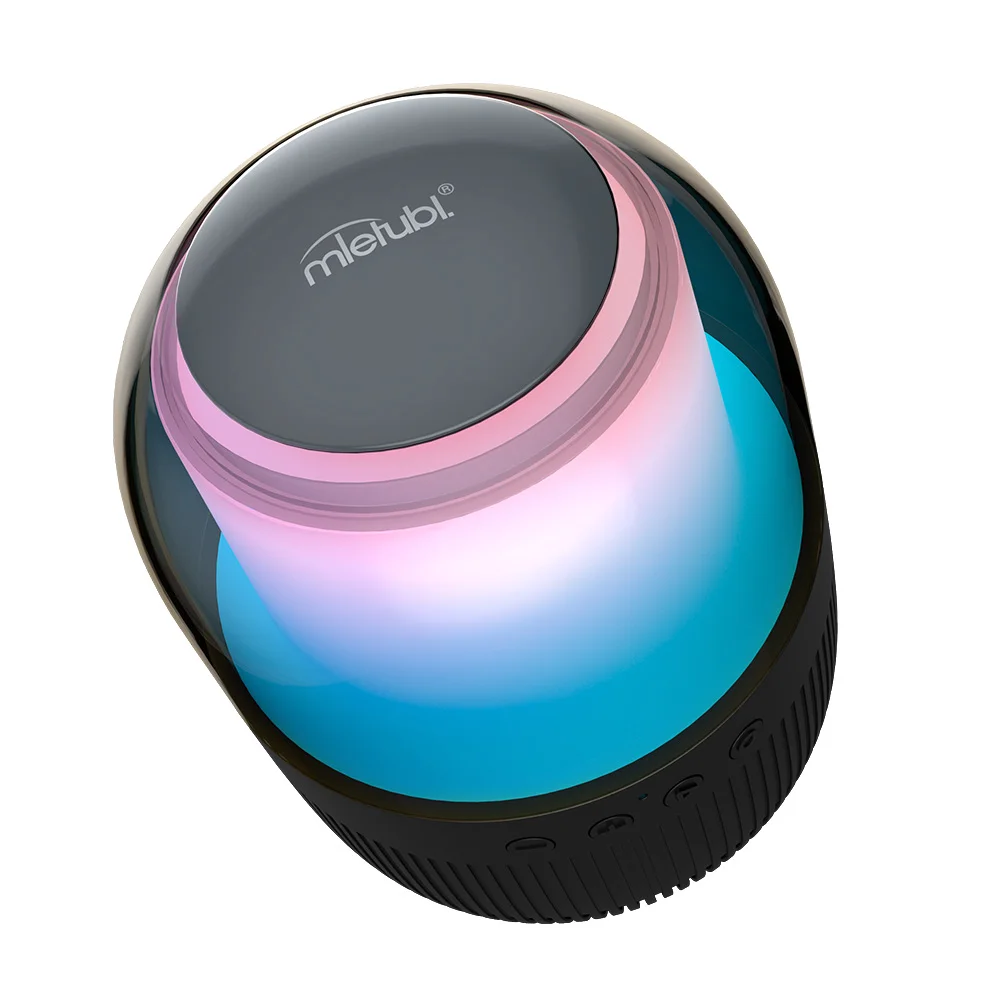 Mietubl 2024 Mini Indoor Speaker: Colorful Breathing Light, True 5W Sound, Dual Series, Dome Diaphragm