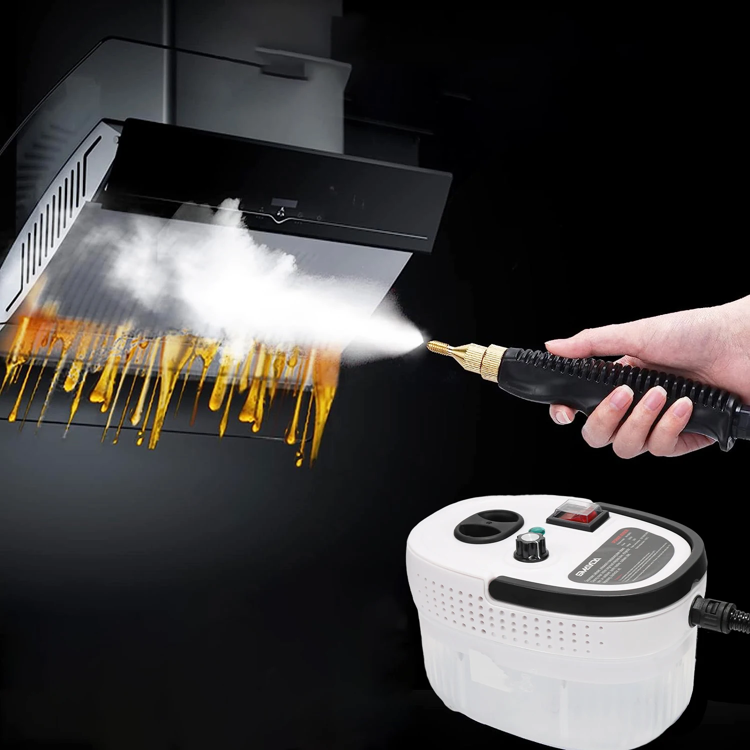 Pulitore a vapore per auto, per uso domestico, ad alta temperatura, portatile, multiuso, per cucina, cappa aspirante, aria condizionata, macchina per la pulizia auto, portatile, super decontaminazione