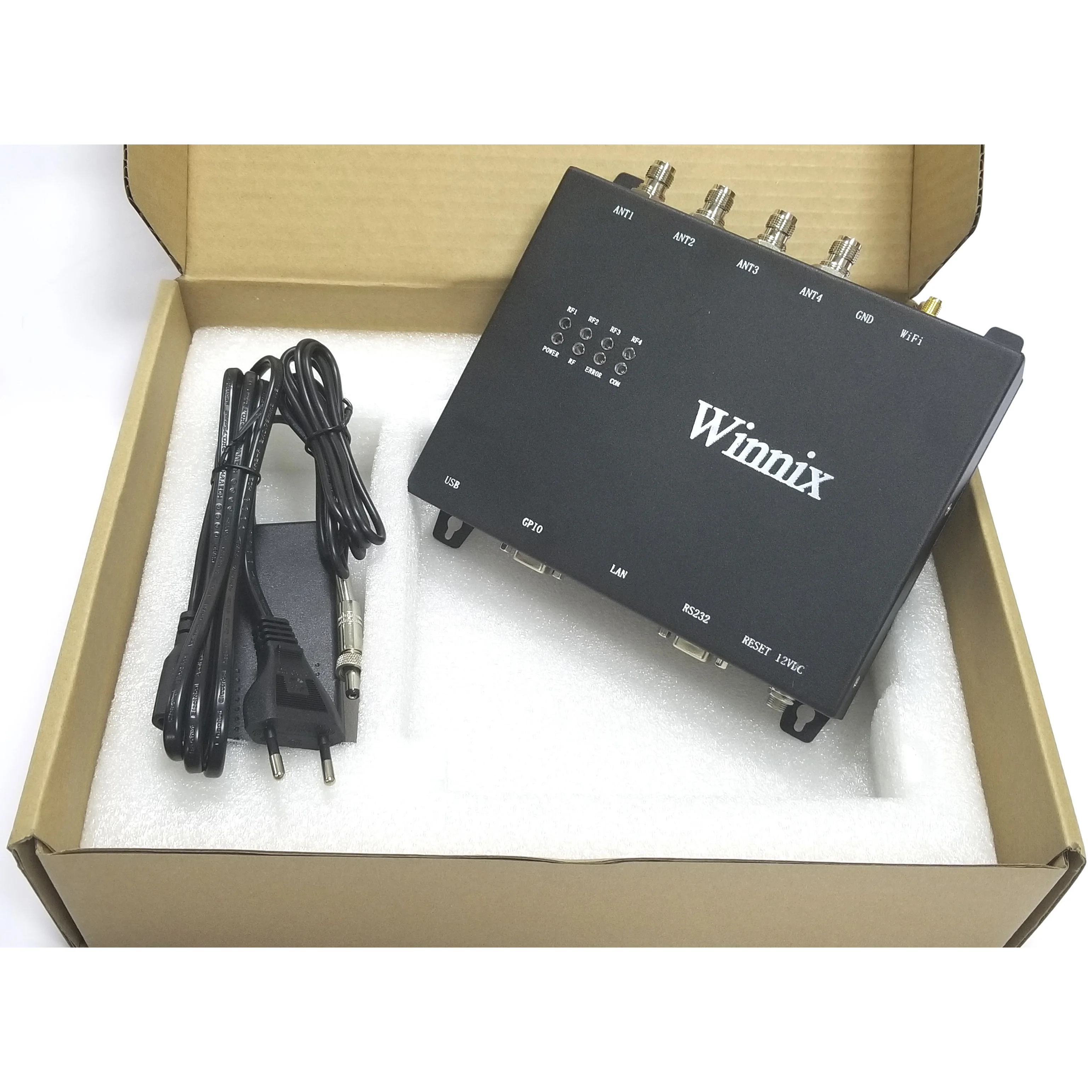 Winnix  4 Port Complete Timing Software Epc Gen2 UHF RFID Race Sports Timing System Reader Tag Chips Carting Car Karting