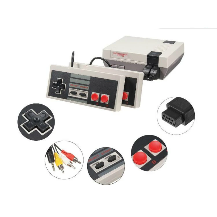 Классическая Мини ТВ игровая консоль 620 Ретро видео игра 8 бит встроенный 620 игр с двойными геймпадами