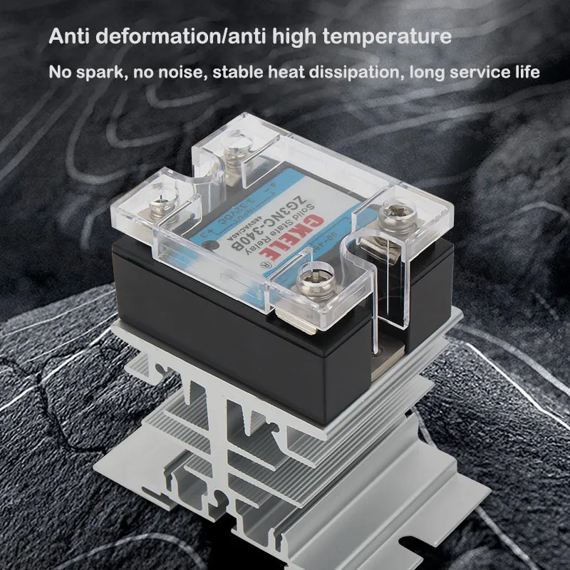 Алюминиевый радиатор для SSD-реле 10 А 25 А 40 А