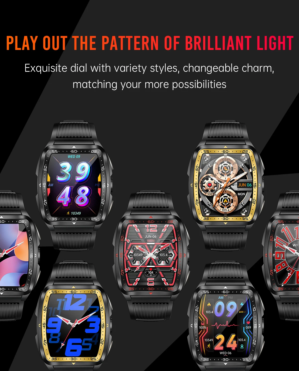  KT83 Outdoor Sports Smart Watch 2026 1.8inches ultra clear Screen IPX8 5ATM Waterproof BT Call Smart Watch for Men Women