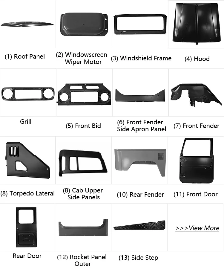 Land Cruiser 40 Series Body Panels - Durable Steel Replicas
