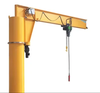 Mobile Cantilever Crane 5 Ton Electric Jib Crane Portable for Machinery Lifting