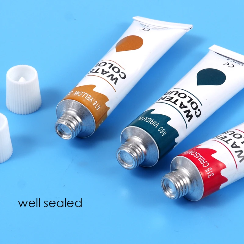 Foska 12 Colors X 12ml Non Toxic 12pcs Water Color Paint Set for Students Water Color Painting for Artists