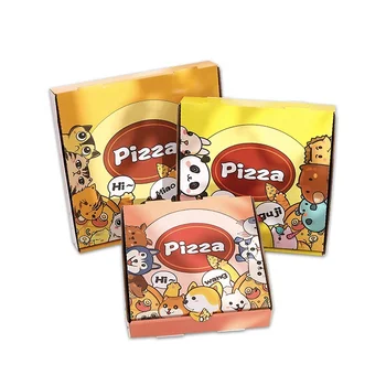 Wholesale Disposable Pizza Boxes Customised Cardboard Kraft Corrugated Paper Boxes for Packaging 6 / 7 / 8 / 9 / 10 / 12 Inch