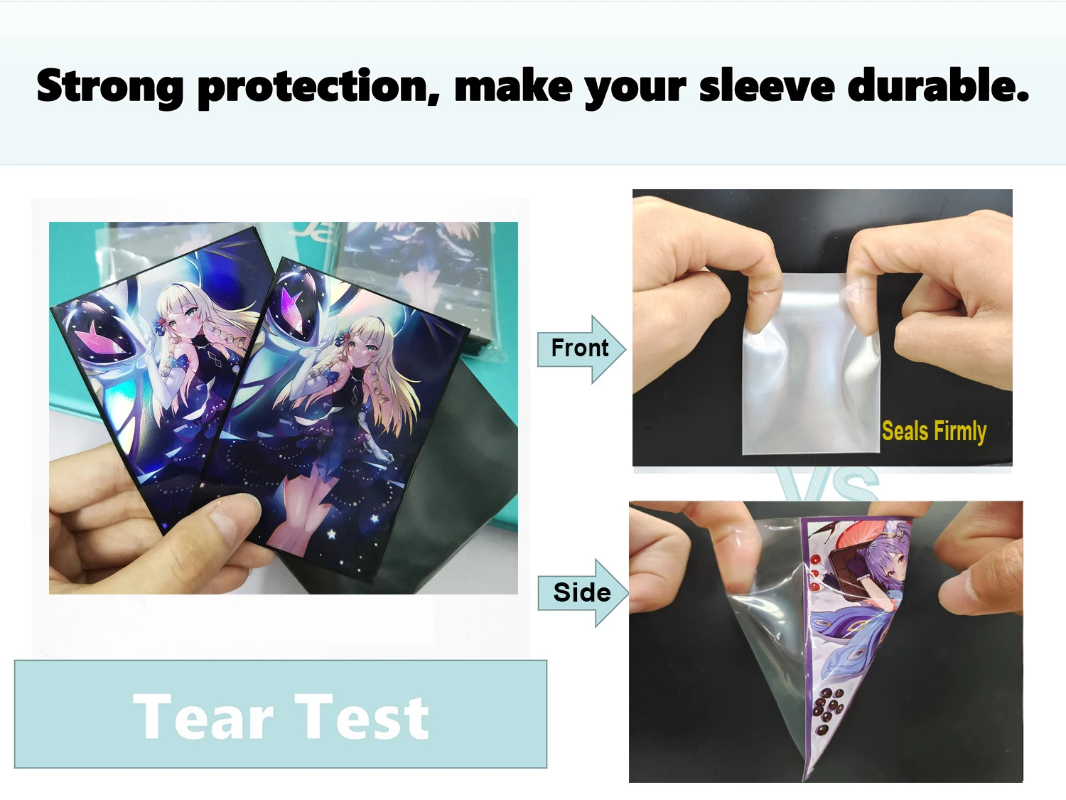 Custom Size Printed Game Anime Holo Yu Hi Oh Sleeves