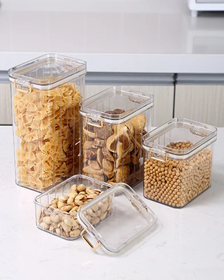 4pcs Earth-friendly Food Storage Containers With Airtight Lids ...