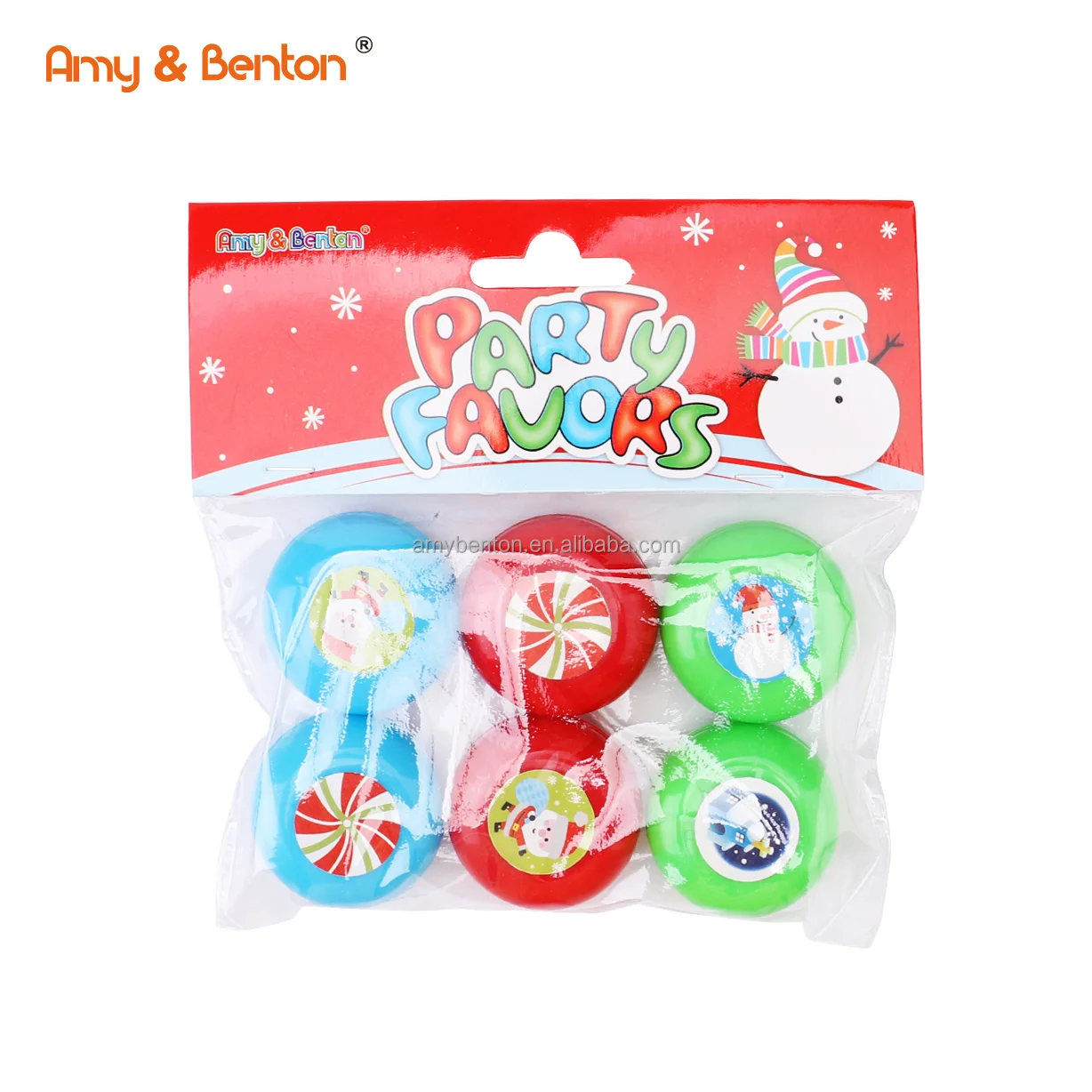 Рождественские мини-игрушки Йо-Йо сувениры для детской вечеринки игрушки рождественского подарка классические пластиковые наполнители Ио-Йо