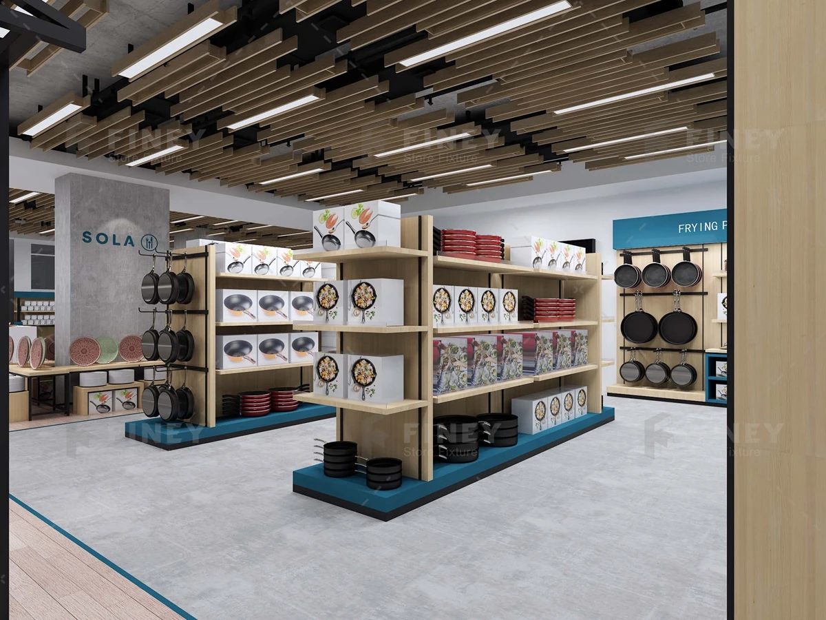 E&YのDISPLAY SHELVES Buy 2-Tier Modern Rustic Floating Wall