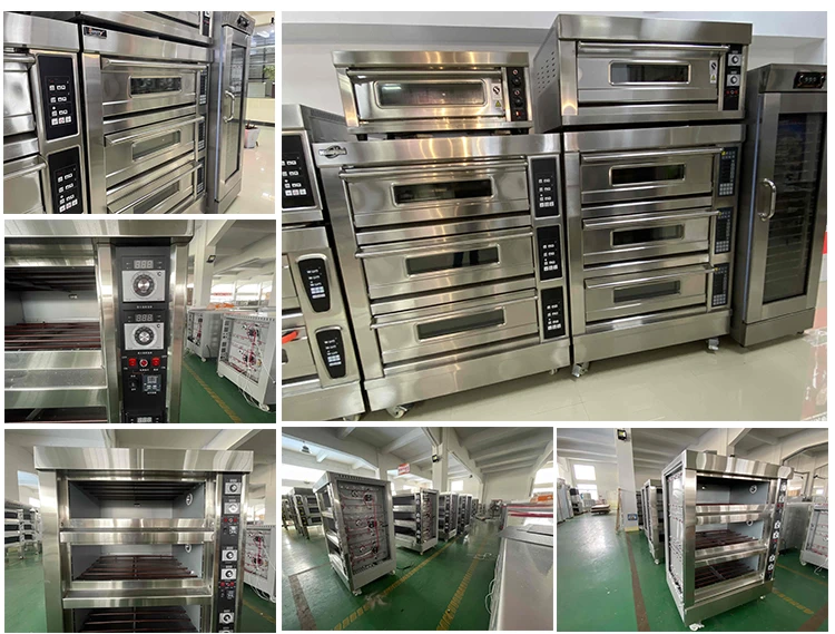 Electric Gas Bread Baking Oven 1 2 3 Layer Deck Oven Industrial