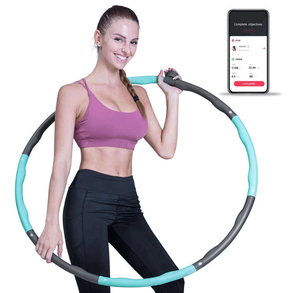 Smart Hula Ring Lose Weight Exercise Detachable Portable Sports Circle  j 